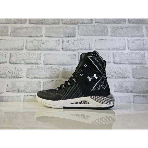 Under Armour Volleyball Shoe Womens 6 Black Hi HOVR Highlight Ace Logo 3023708 - Picture 2 of 6